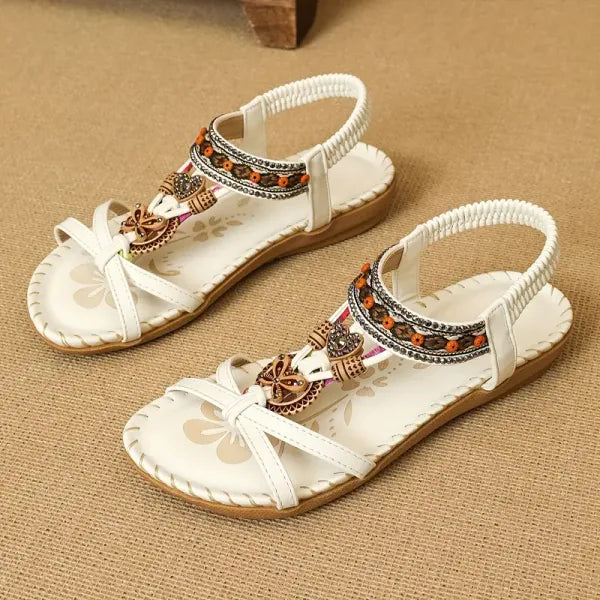 Dunja™ – Bequeme orthopädische Sandalen mit floralem Charme