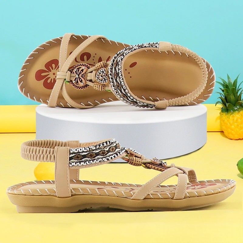 Dunja™ – Bequeme orthopädische Sandalen mit floralem Charme