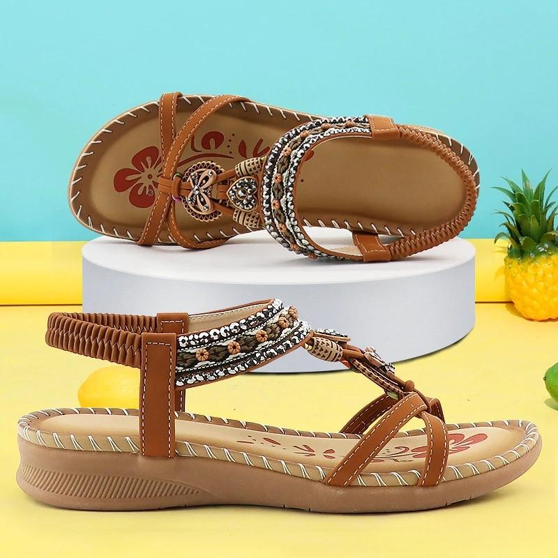 Dunja™ – Bequeme orthopädische Sandalen mit floralem Charme