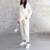 Jimena™️ - Rundhalsausschnitt Langarm-Oberteil ＆ Hose | 2-teiliges Set