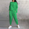 Jimena™️ - Rundhalsausschnitt Langarm-Oberteil ＆ Hose | 2-teiliges Set