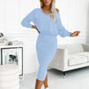 Cherinne™ - 2-teiliges Set | Ärmelloses Kleid und lockerer V-Ausschnitt-Pullover