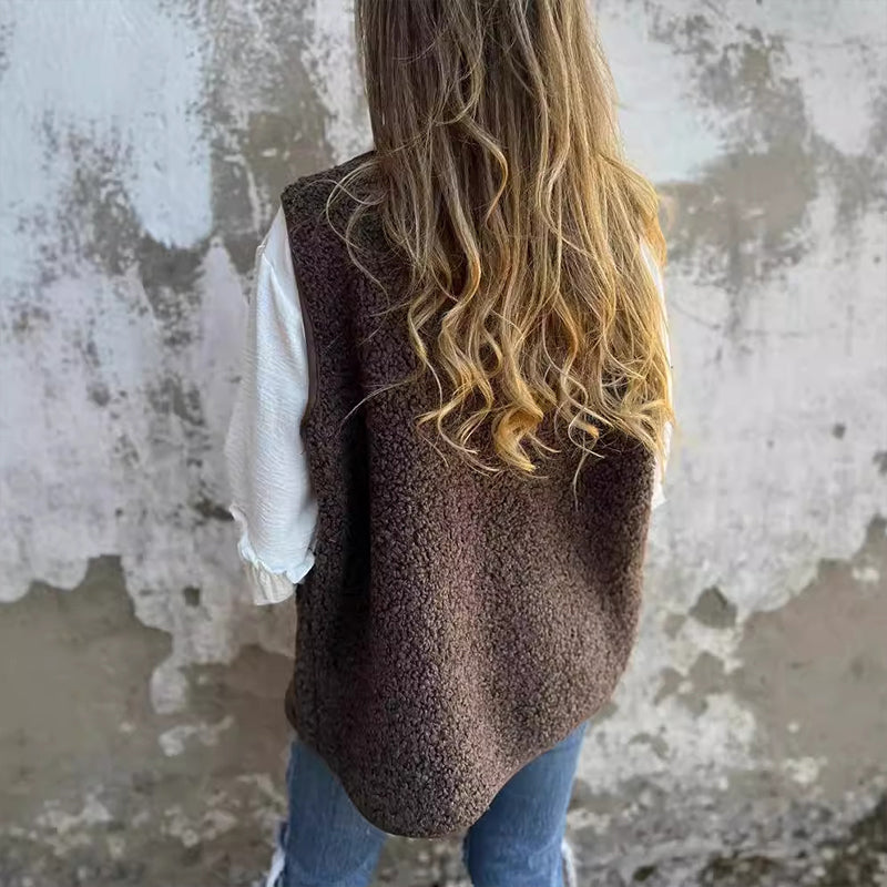 Haisley™️ | Woll-Strickjacke mit Knopfleiste