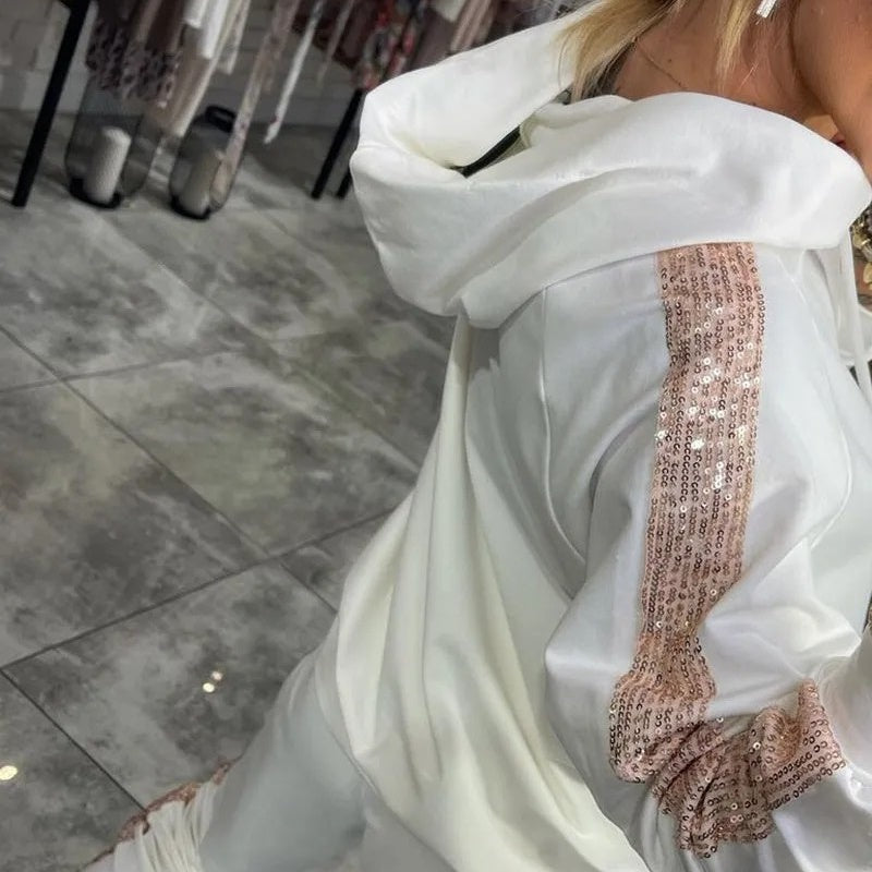 Petra™ - 2-teiliges Set aus Oberteilen und Hosen mit Kapuze und Kordelzug für Damen
