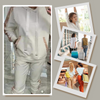 Petra™ - 2-teiliges Set aus Oberteilen und Hosen mit Kapuze und Kordelzug für Damen