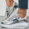 Sidra™ - Trendige Glitzer-Sneaker mit flacher Sohle