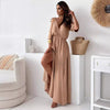 Mirella™ – Elegantes Kleid mit V-Ausschnitt und Seitenschlitz