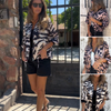 Felicitas™ - Bomberjack mit Ritzen und Zebra-Print für Damen