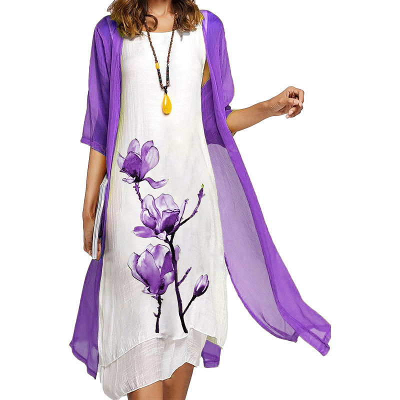 Teresia™ - Zweiteiliges Kleid mit Blumenmuster