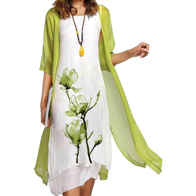 Teresia™ - Zweiteiliges Kleid mit Blumenmuster