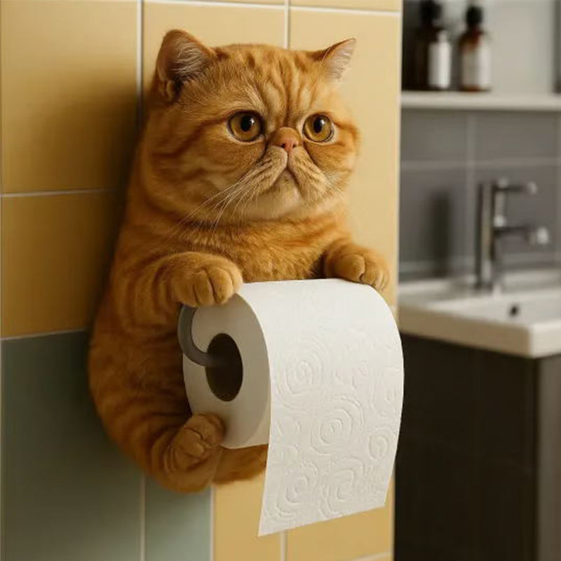 KittyKleen™ – Smarter Toilettenpapierhalter mit Katzendesign