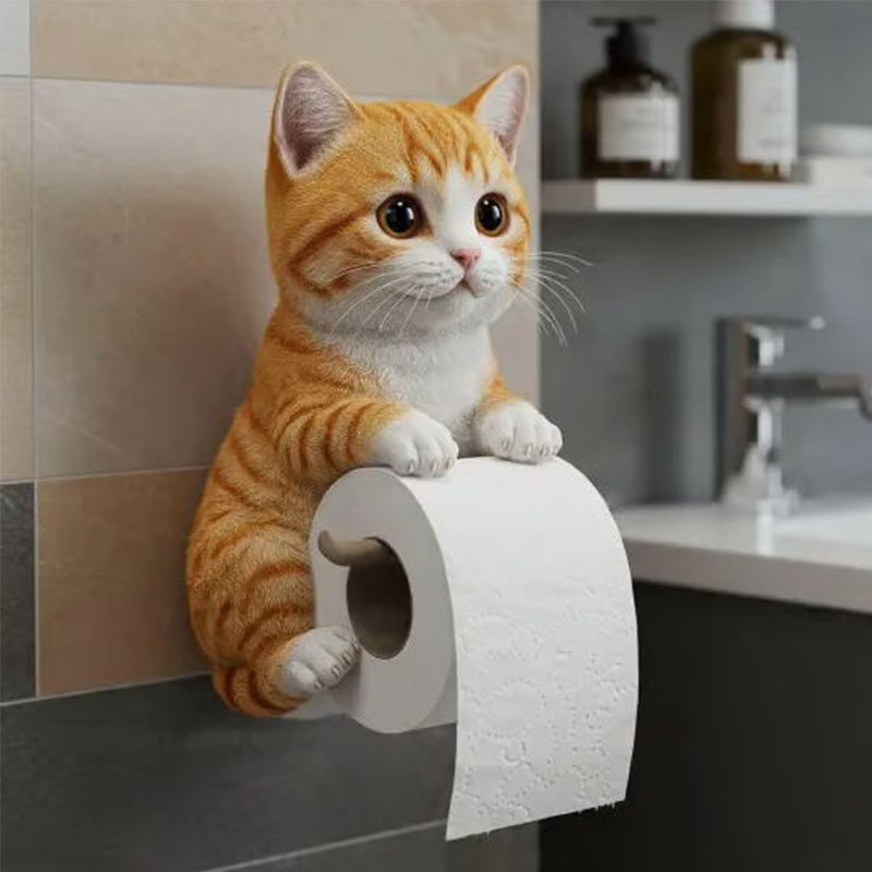 KittyKleen™ – Smarter Toilettenpapierhalter mit Katzendesign
