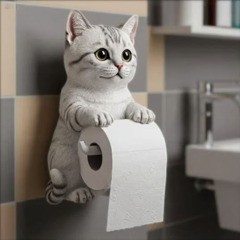 KittyKleen™ – Smarter Toilettenpapierhalter mit Katzendesign