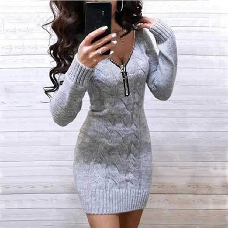 CozyContour™ | V-Ausschnitt Bodycon-Kleid