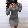 CozyContour™ | V-Ausschnitt Bodycon-Kleid