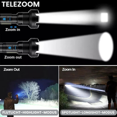 Zoom™ - Wiederaufladbare taktische Taschenlampe