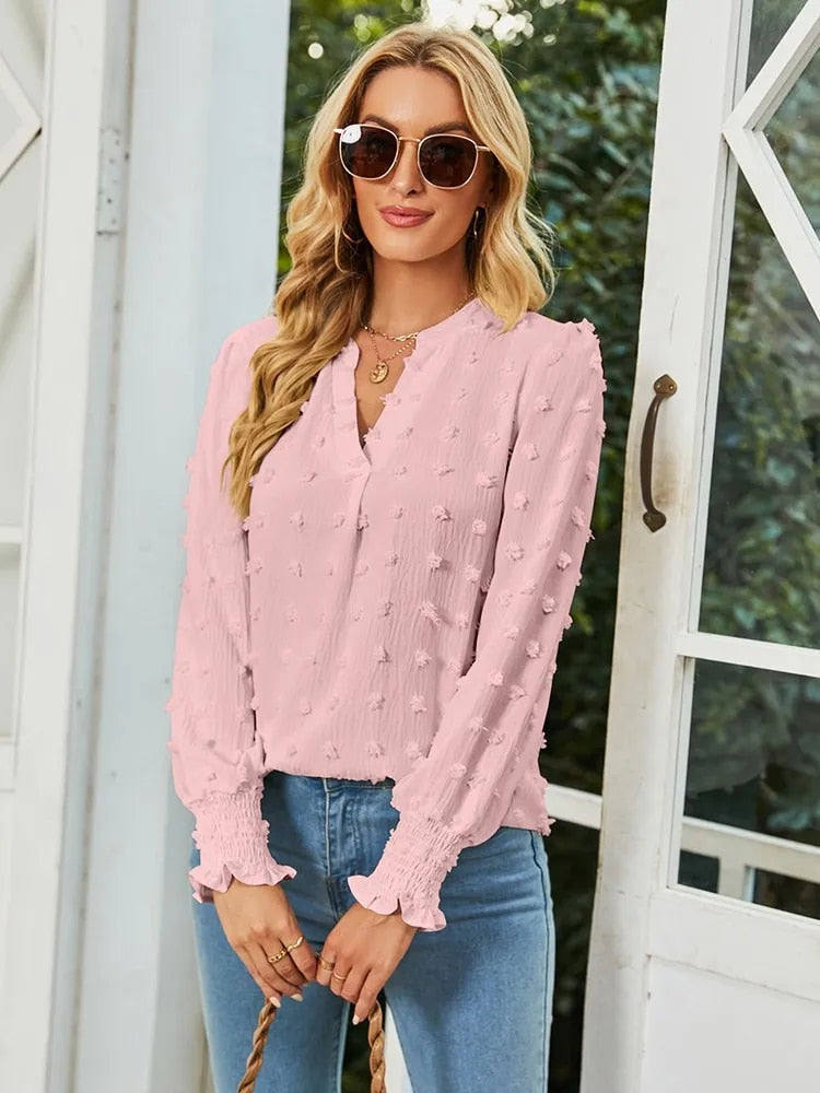 Bianca™ | Elegante Bluse mit V-Ausschnitt