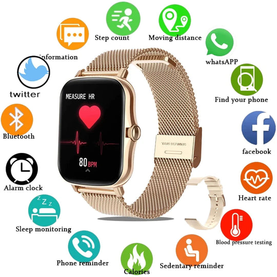 Ava™ - Stilvolle Multifunktionale Smartwatch